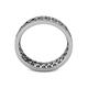 4 - Cailyn Black Diamond Three Row Eternity Band 