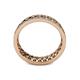 4 - Cailyn Black Diamond Three Row Eternity Band 