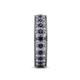 5 - Cailyn Blue Sapphire Three Row Eternity Band 