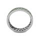 4 - Cailyn Green Garnet Three Row Eternity Band 