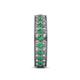 5 - Cailyn Emerald Three Row Eternity Band 