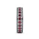 5 - Cailyn Ruby Three Row Eternity Band 