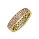 3 - Cailyn Diamond Three Row Eternity Band 