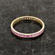 3 - Rebica 2.50 mm Princess Cut Pink Sapphire Eternity Band 