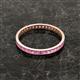 3 - Rebica 2.50 mm Princess Cut Pink Sapphire Eternity Band 