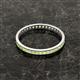 3 - Rebica 2.50 mm Princess Cut Peridot Eternity Band 