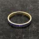 3 - Rebica 2.50 mm Princess Cut Blue Sapphire Eternity Band 