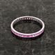 3 - Rebica 2.50 mm Princess Cut Pink Sapphire Eternity Band 