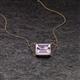 2 - Olivia 8x6 mm Emerald Cut Light Amethyst East West Solitaire Pendant Necklace 