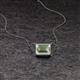 2 - Olivia 8x6 mm Emerald Cut Green Amethyst East West Solitaire Pendant Necklace 