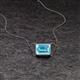2 - Olivia 8x6 mm Emerald Cut Sky Blue Topaz East West Solitaire Pendant Necklace 
