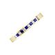 4 - Aaryn 2.00 mm Blue Sapphire and Diamond 11 Stone Wedding Band 