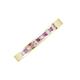 4 - Aaryn 2.00 mm Pink Tourmaline and Diamond 11 Stone Wedding Band 