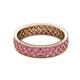 3 - Cailyn Pink Sapphire Eternity Band 