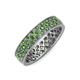 4 - Cailyn Green Garnet Eternity Band 