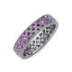 4 - Cailyn Amethyst Eternity Band 