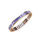 4 - Rebica 2.50 mm Princess Cut Tanzanite Eternity Band 