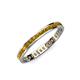 4 - Rebica 2.50 mm Princess Cut Citrine Eternity Band 