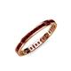 4 - Rebica 2.50 mm Princess Cut Red Garnet Eternity Band 
