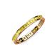 4 - Rebica 2.50 mm Princess Cut Yellow Sapphire Eternity Band 
