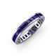 4 - Rebica 3.00 mm Princess Cut Blue Sapphire Eternity Band 