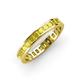 4 - Rebica 3.00 mm Princess Cut Yellow Sapphire Eternity Band 