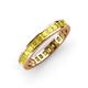 4 - Rebica 3.00 mm Princess Cut Yellow Sapphire Eternity Band 