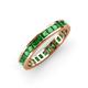 4 - Rebica 3.00 mm Princess Cut Green Garnet Eternity Band 