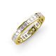 4 - Rebica 3.00 mm Princess Cut White Sapphire Eternity Band 