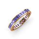 4 - Rebica 3.00 mm Princess Cut Tanzanite Eternity Band 