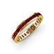 4 - Rebica 3.00 mm Princess Cut Red Garnet Eternity Band 