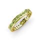 4 - Rebica 3.00 mm Princess Cut Peridot Eternity Band 