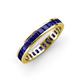 4 - Rebica 3.00 mm Princess Cut Blue Sapphire Eternity Band 