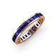 4 - Rebica 3.00 mm Princess Cut Blue Sapphire Eternity Band 