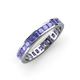 4 - Rebica 3.00 mm Princess Cut Tanzanite Eternity Band 