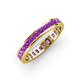 4 - Rebica 3.00 mm Princess Cut Amethyst Eternity Band 