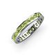 4 - Rebica 3.00 mm Princess Cut Peridot Eternity Band 
