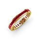 4 - Rebica 3.00 mm Princess Cut Ruby Eternity Band 