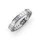 4 - Rebica 3.00 mm Princess Cut White Sapphire Eternity Band 