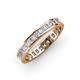 4 - Rebica 3.00 mm Princess Cut Diamond Eternity Band 