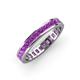 4 - Rebica 3.00 mm Princess Cut Amethyst Eternity Band 