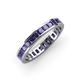 4 - Rebica 3.00 mm Princess Cut Iolite Eternity Band 