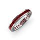 4 - Rebica 3.00 mm Princess Cut Red Garnet Eternity Band 