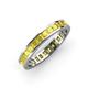 4 - Rebica 3.00 mm Princess Cut Yellow Sapphire Eternity Band 