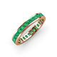 4 - Rebica 3.00 mm Square Shape Emerald Eternity Band 