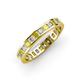 4 - Rebica 3.00 mm Princess Cut Yellow Sapphire and Diamond Eternity Band 