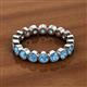 3 - Arria 3.00 mm Blue Topaz Eternity Band 