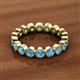 3 - Arria 3.00 mm Blue Topaz Eternity Band 