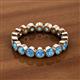 3 - Arria 3.00 mm Blue Topaz Eternity Band 