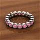 3 - Arria 3.00 mm Rhodolite Garnet Eternity Band 